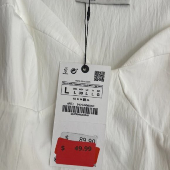 ZARA POPLIN MIDI DRESS - Picture 6 of 6